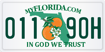 FL license plate 0119OH