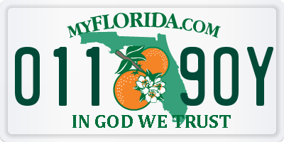 FL license plate 0119OY