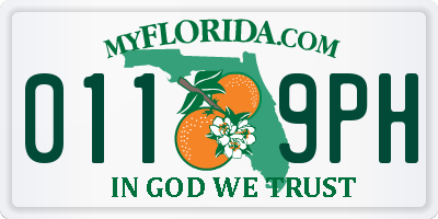 FL license plate 0119PH