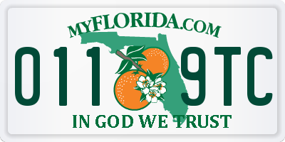 FL license plate 0119TC