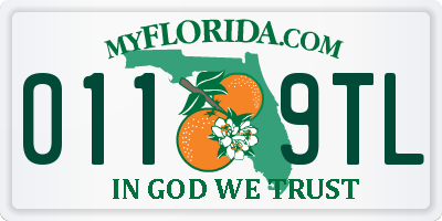 FL license plate 0119TL