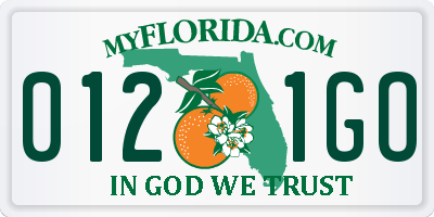 FL license plate 0121GO