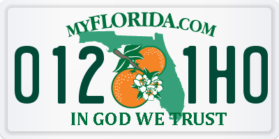 FL license plate 0121HO