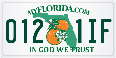 FL license plate 0121IF