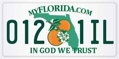 FL license plate 0121IL