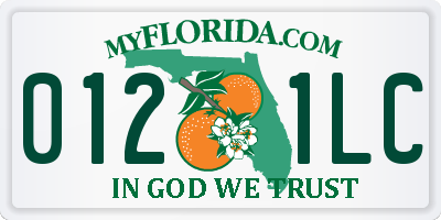 FL license plate 0121LC
