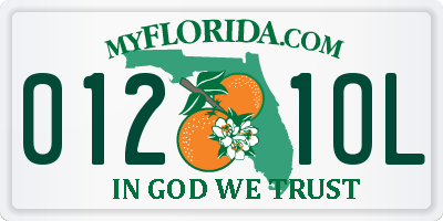 FL license plate 0121OL