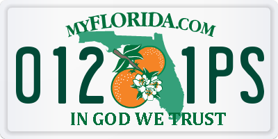 FL license plate 0121PS