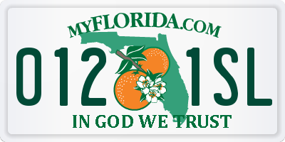 FL license plate 0121SL