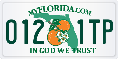 FL license plate 0121TP