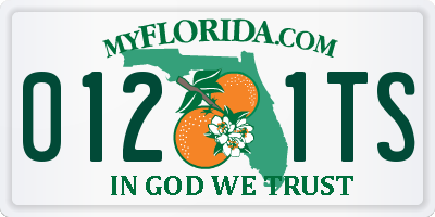 FL license plate 0121TS
