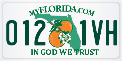 FL license plate 0121VH