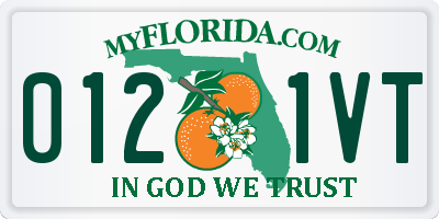 FL license plate 0121VT