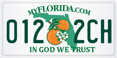 FL license plate 0122CH