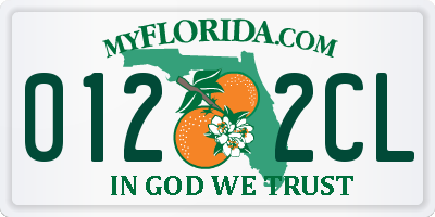 FL license plate 0122CL