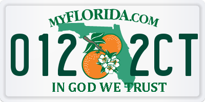 FL license plate 0122CT
