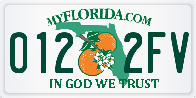 FL license plate 0122FV
