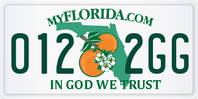 FL license plate 0122GG