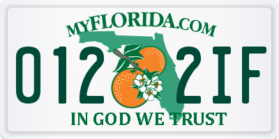 FL license plate 0122IF