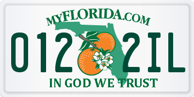 FL license plate 0122IL