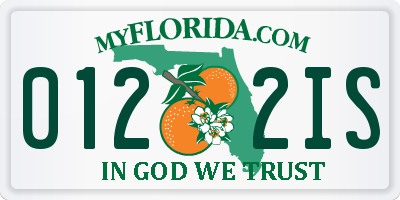 FL license plate 0122IS