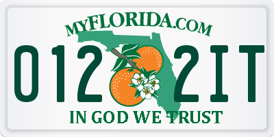 FL license plate 0122IT