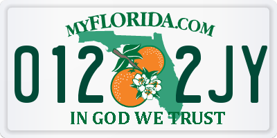 FL license plate 0122JY