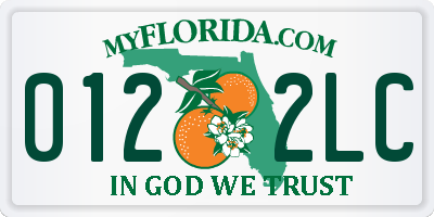 FL license plate 0122LC