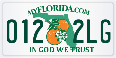 FL license plate 0122LG
