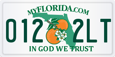 FL license plate 0122LT