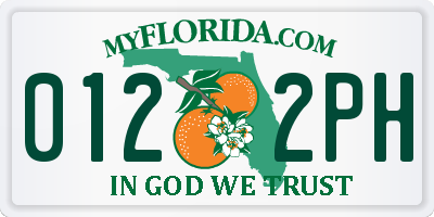 FL license plate 0122PH