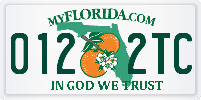 FL license plate 0122TC