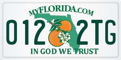 FL license plate 0122TG