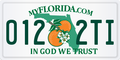 FL license plate 0122TI