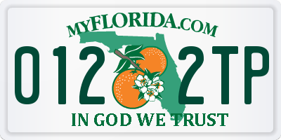 FL license plate 0122TP