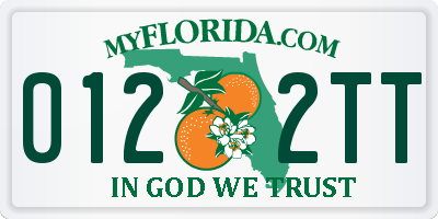 FL license plate 0122TT