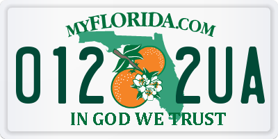 FL license plate 0122UA