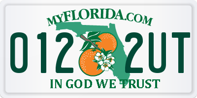 FL license plate 0122UT