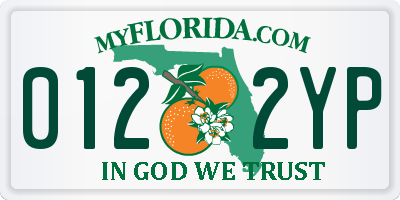FL license plate 0122YP
