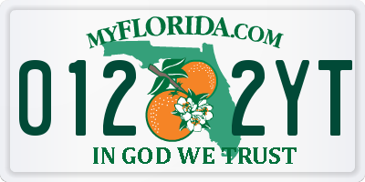 FL license plate 0122YT