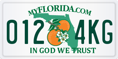 FL license plate 0124KG