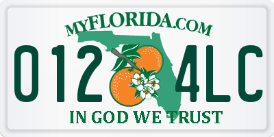 FL license plate 0124LC