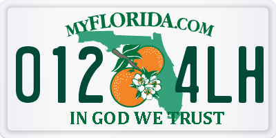 FL license plate 0124LH