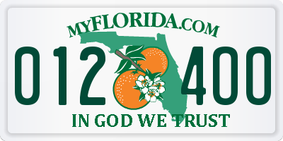 FL license plate 0124OO