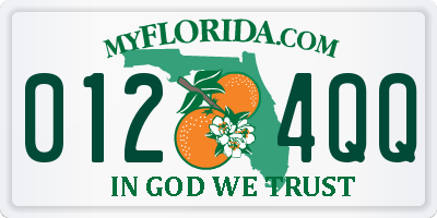 FL license plate 0124QQ
