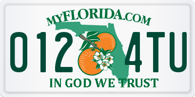FL license plate 0124TU