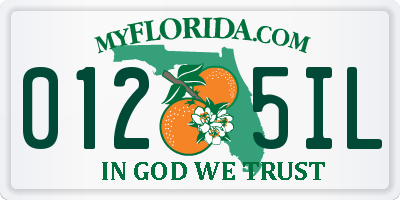 FL license plate 0125IL
