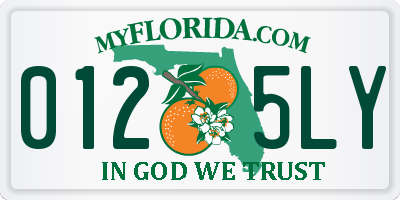 FL license plate 0125LY