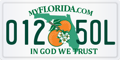 FL license plate 0125OL