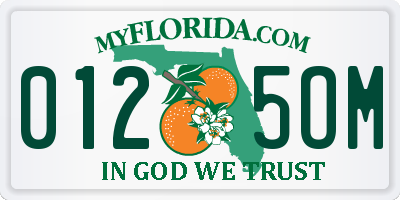 FL license plate 0125OM